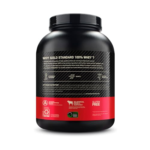 Optimum Nutrition Gold Standard 100% Whey Protein Powder, Strawberries & Cream - AB Mystery