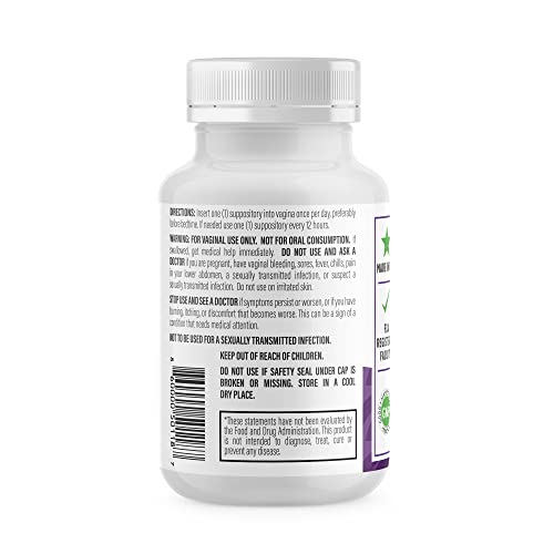 NewLife Naturals Boric Acid Suppositories for Women - 600mg - AB Mystery