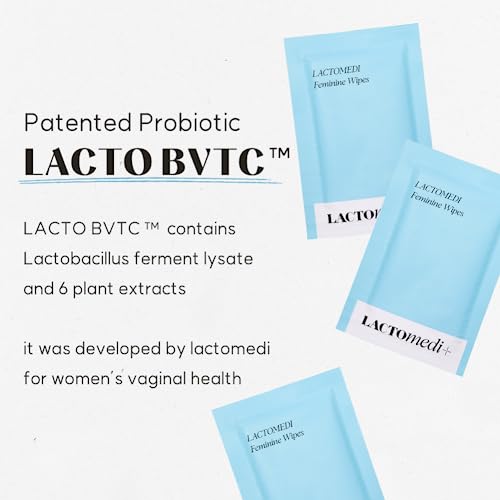 LACTOMEDI Feminine Wipes | Unscented Feminine Wipes | Individually Wrapped | pH-Balanced Feminine - AB Mystery