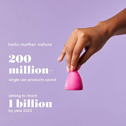 The Hello Cup Extra Small Menstrual Cup, BPA Free, Reusable, Hypoallergenic, Recyclable - AB Mystery