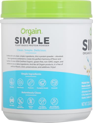 Orgain Organic Simple Vegan Protein Powder, Vanilla - 20g Plant Based Protein - AB Mystery