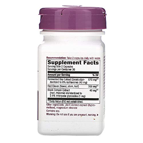 Natures Way EstroSoy 60 Vegetarian Capsules. Pack of 2 - AB Mystery