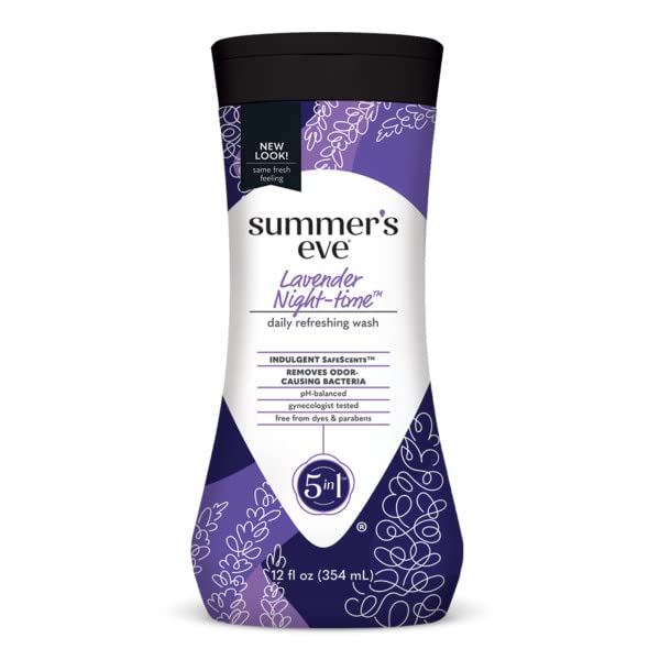 Summer's Eve Night-Time Cleansing Wash, Lavender, 12 Fl Oz (Pack of 3) - AB Mystery