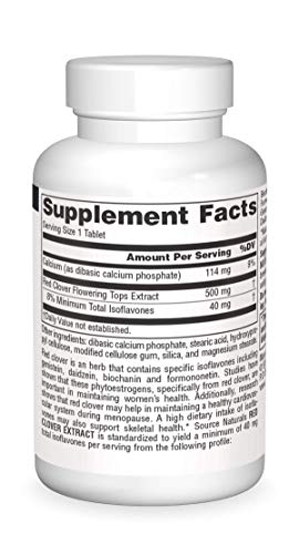 Source Naturals Red Clover Extract, 500 Mg Tablet, 30 Count - AB Mystery