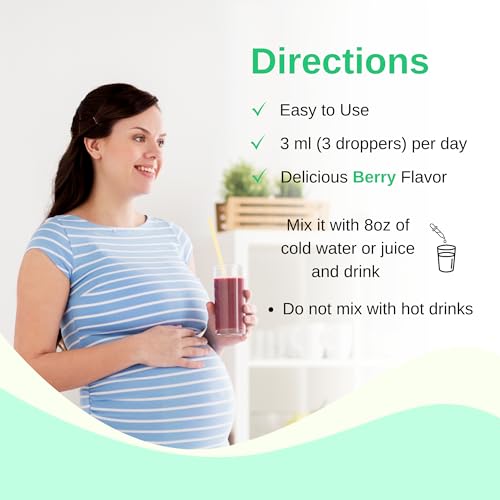 Prenatal + Postnatal liposomal Liquid Drops with Iron | 30 Day Supply | 3 FL Oz | Non-GMO Vitaminally