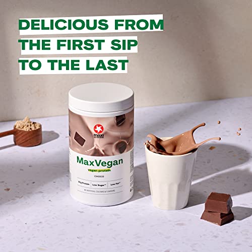 MaxiNutrition - MaxVegan Protein Powder, Chocolate - Plant Based Protein Food Supplement MaxiNutrition