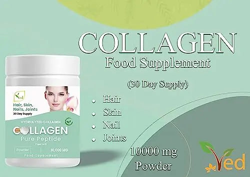 Collagen Peptides Powder Supplement, Support Joint, Bone, Skin, Muscles, Hair, Nail Growth - AB Mystery