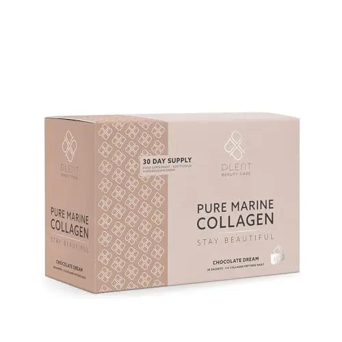 Plent Pure Marine Collagen Chocolate Dream - Stay Beautiful - 5G Collagen Peptides Daily - AB Mystery
