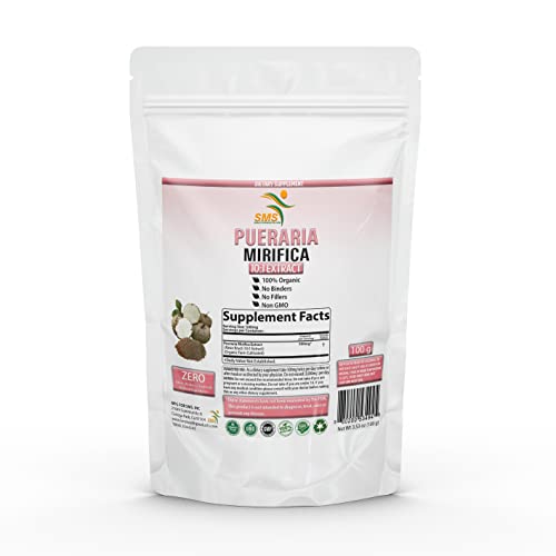 Pueraria Mirifica Natural Organic Herbal Kwao Krua Kao 10:1 Extract 100g Powder, Promotes Women's - AB Mystery