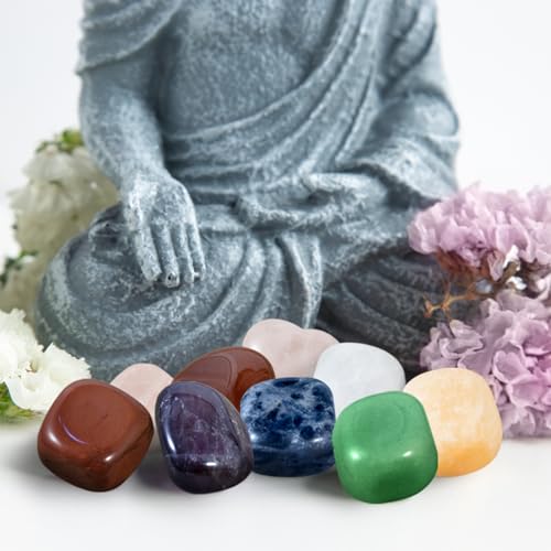 WVIOUOPU Healing Crystals and Chakra Stones Set - 13 Pcs Real Raw Healing Chakra Stones - AB Mystery