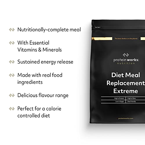 Protein Works - Diet Meal Replacement Extreme Shake, 200 Calorie Meal, High Protein Meal Protein Works