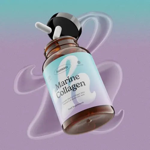 Humanz Collagen Capsules - Marine Collagen with Vitamin C - Collagen Supplements for Women & Men - AB Mystery