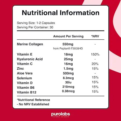 Marine Collagen Complex - Collagen Supplement for Women & Men - with Hyaluronic Acid & Vitamin C - High Strength - AB Mystery