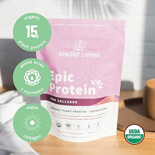 Sprout Living Epic Protein Pro Collagen, 364 g - AB Mystery