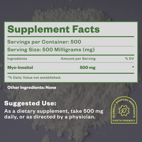 Purisure Myo-Inositol Powder, 250g, Fertility, Hormonal Balance and Ovarian Support - AB Mystery