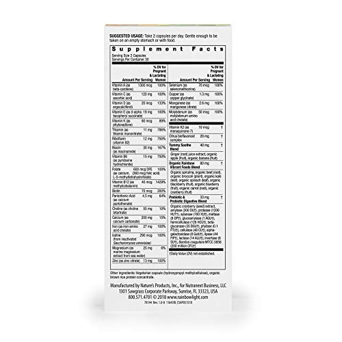 Rainbow Light Vibrance Trimester 3 Prenatal Multivitamin – 60 Count Rainbow Light