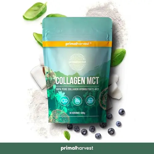 Collagen MCT by Primal Harvest - Powder Supplement with Type I and III - AB Mystery