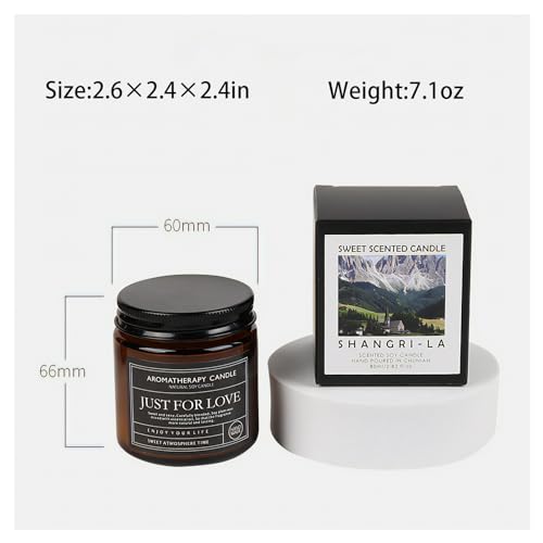 Candles for Home Scented Candle Gifts for Men Candles Clearance Amber Candle Jar Soy Wax Candles - AB Mystery