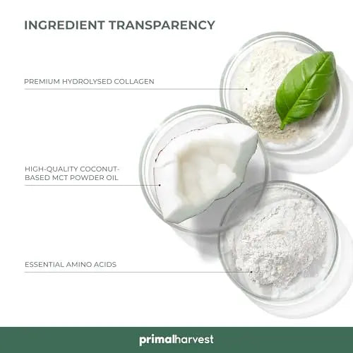 Collagen MCT by Primal Harvest - Powder Supplement with Type I and III - AB Mystery