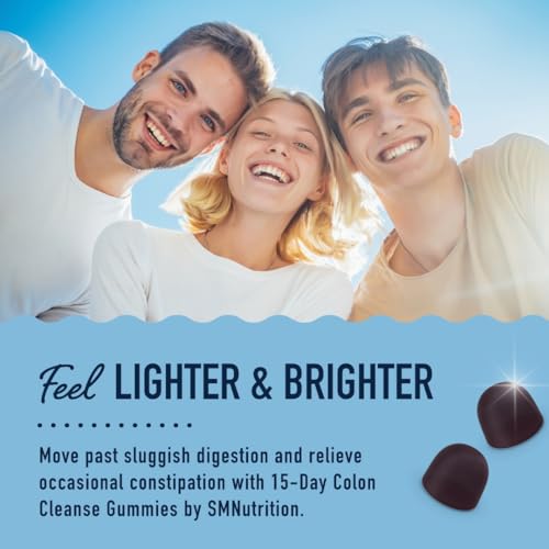 15 Day Colon Cleanse & Detox Gummies | Occasional Constipation & Bloating Relief - AB Mystery