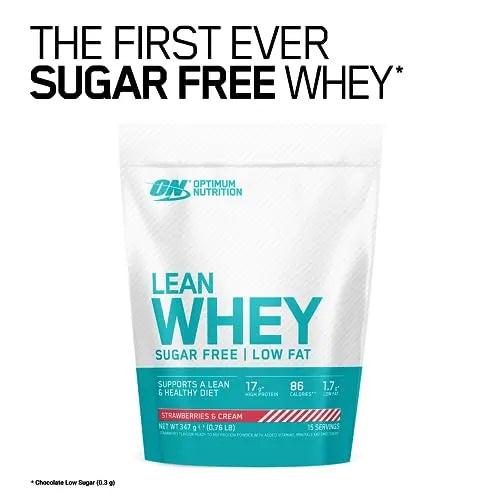 Optimum Nutrition Lean Whey Protein Powder, Low Fat, Sugar Free Diet Protein Powder Optimum Nutrition