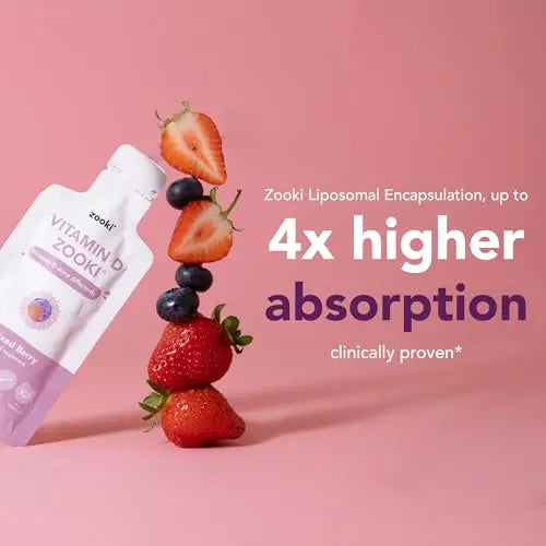 Zooki 3000iu Liposomal Vitamin D3 + K2 Liquid Sachets | 4X Higher Absorption Clinically Proven - AB Mystery