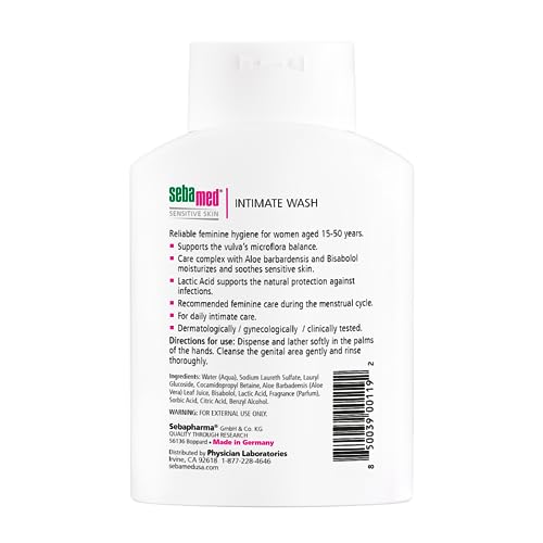 SEBAMED Feminine Intimate Wash pH 3.8 for Microflora Balance with Aloe Vera Mild Organic Based Daily - AB Mystery