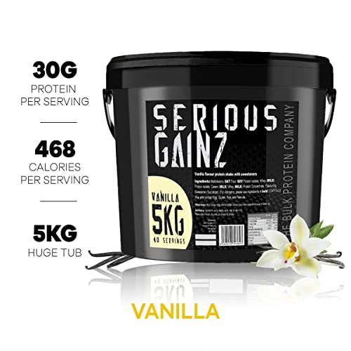 The Bulk Protein Company, SERIOUS GAINZ - Whey Protein Powder - Weight Gain, Mass Gainer The Bulk Protein Company