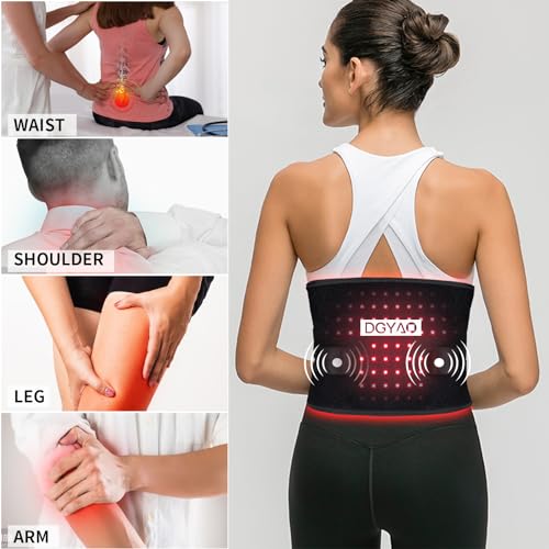 TUOYR Cordless Red Light Therapy Belt for Back Pain Relief with 10000mAH Power Bank - AB Mystery