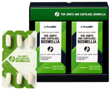 FromBIO for Joints Health and Cartilage, Boswellia, 1,000mg of Boswellia and 71mg of AKBA & KBA