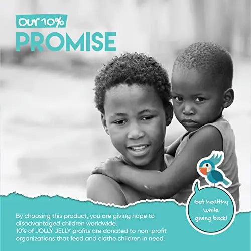 Marine Collagen Gummies by Jolly Jelly® - Wild-Caught Marine Collagen Tapioca Gummies - Type 1 Hydrolysed Collagen - Strawberry Flavour - 60 Gummies. - AB Mystery