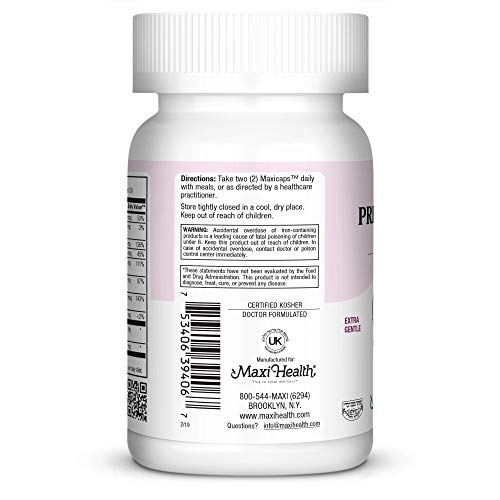 Maxi Small Prenatal Capsules with Methyl Folate 120 ct Maxi Health