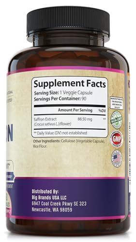 100% Pure Saffron Extract - Metabolism Booster & Natural Appetite Suppressant for Weight Loss - AB Mystery