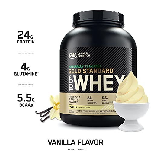Optimum Nutrition Gold Standard 100% Whey Protein Powder 4.8 (Packaging May Vary) - AB Mystery