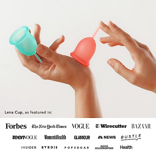 Lena Menstrual Cup | 12hr Reusable Period Silicone Soft Cup | Tampon and Pad Alternative - AB Mystery