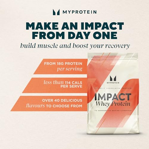Myprotein Impact Whey Protein Blend, Vanilla, 2.2 lbs (40 Servings) - AB Mystery