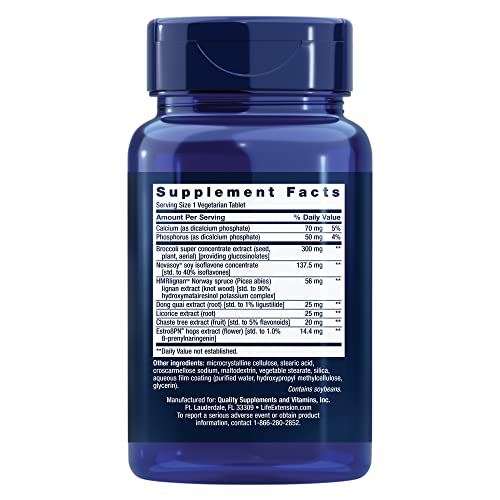 Life Extension Estrogen for Women - for Healthy Estrogen Metabolism - Helps Relieve Discomforts - AB Mystery