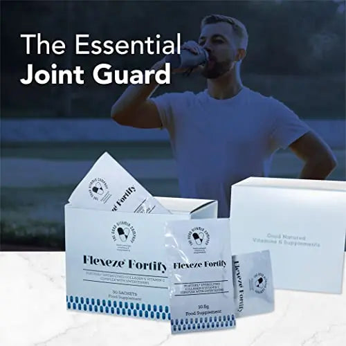 Flexeze Fortify: 30 Sachets (1 Month Supply) - Nutritional Bone & Joint Care Supplement - AB Mystery