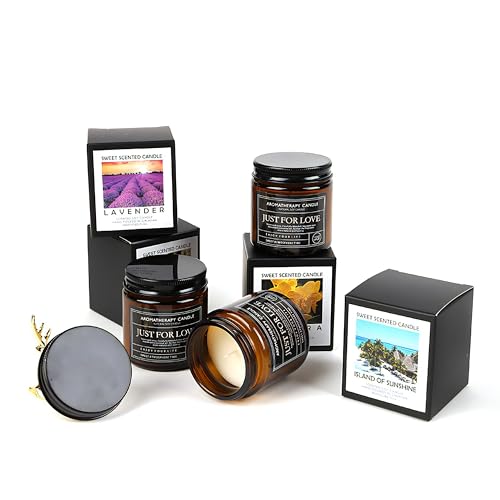 Candles for Home Scented Candle Gifts for Men Candles Clearance Amber Candle Jar Soy Wax Candles - AB Mystery