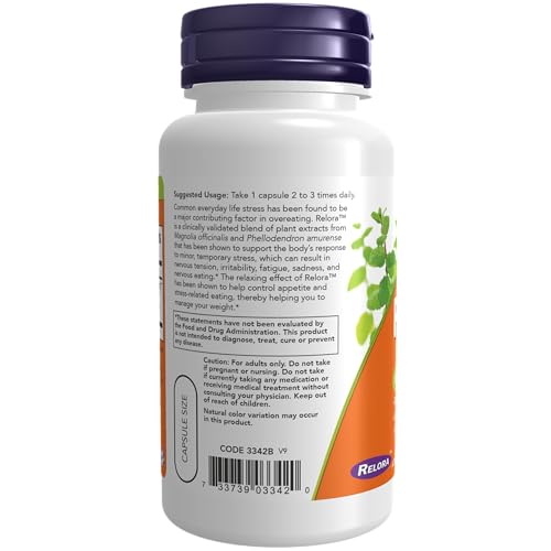NOW Supplements, Relora 300 mg (a Blend of Plant Extracts from Magnolia officinalis - AB Mystery