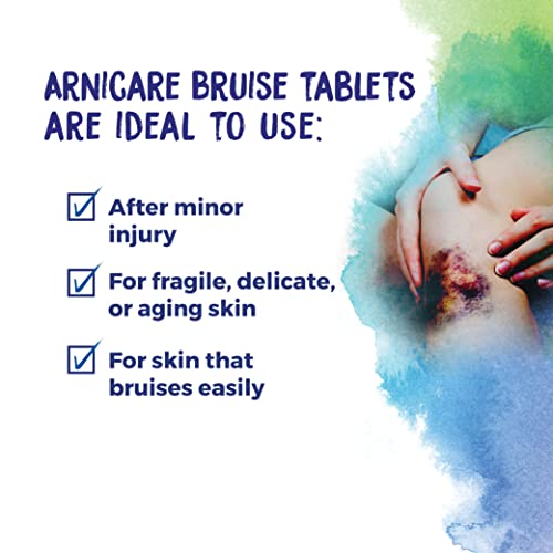 Boiron Arnicare Bruise for Relief of Pain or Swelling from Injuries, and Discoloration of Bruises - 60 Tablets - AB Mystery