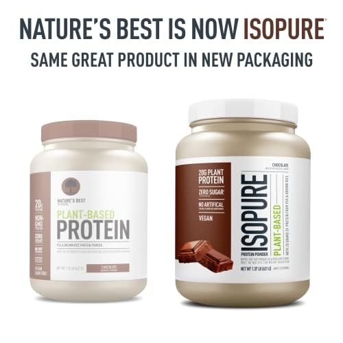 Isopure Chocolate Vegan Protein Powder, with Monk Fruit Sweetener & Amino Acids - AB Mystery