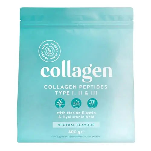 Collagen Powder with Hyaluronic Acid 400g - Collagen Peptides Supplement + Amino Acids