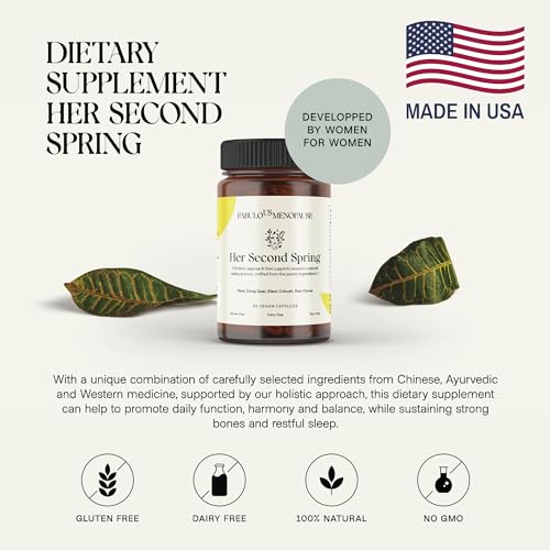 Fabulous Menopause Kit Supplements for Women. Black Cohosh, 60 Caps. Includes E-Book, Recipes - AB Mystery