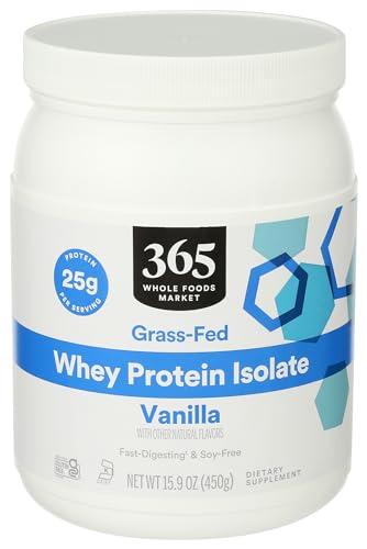 365 by Whole Foods Market, Vanilla Whey Protein Isolate, 15.9 Ounce - AB Mystery