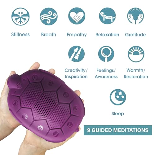 Zenimal Kids Meditation Audio Player - Patented Screen-Free Mindfulness Device with 9 Audio Meditations - AB Mystery