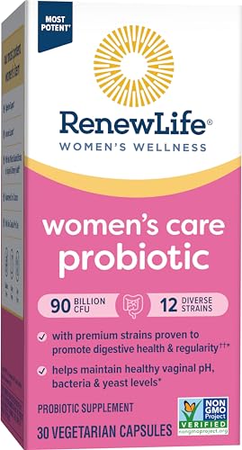 Renew Life Women's Probiotic Capsules, Supports Vaginal, Urinary, Digestive and Immune - AB Mystery
