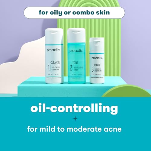 Proactiv 3 Step Acne Treatment - Benzoyl Peroxide Face Wash, Repairing Acne Spot - AB Mystery