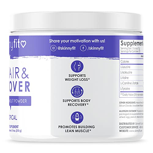 SkinnyFit Repair & Recover 30 Servings: BCAA Powder for Women, Branched Chain Amino - AB Mystery