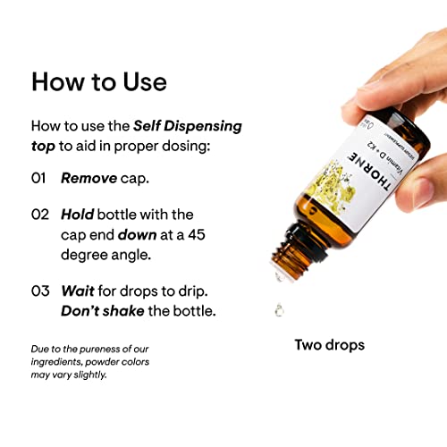 THORNE Vitamin D + K2 Liquid with a metered Dispenser - Vitamins D3 and K2 to Support - AB Mystery